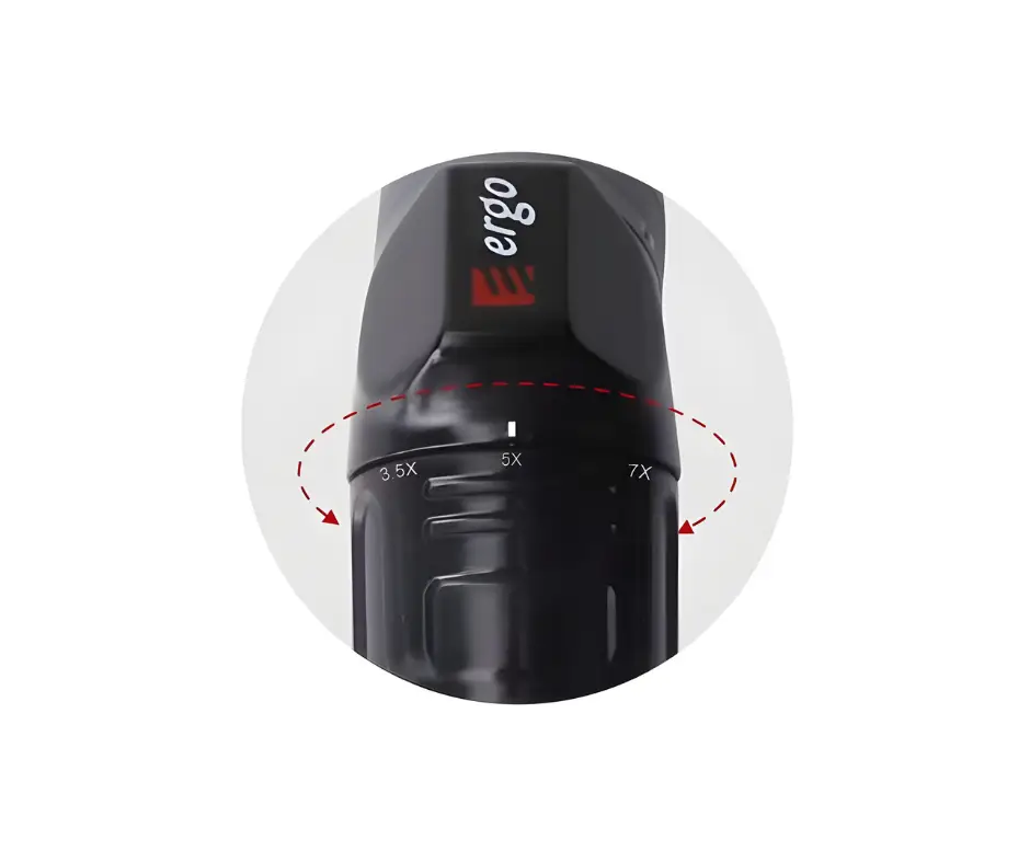 ADAPT magnification selector marked 3.5×, 5× and 7×